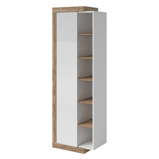 Vetrina design colore rovere e bianco lucido collezione SINATRA.