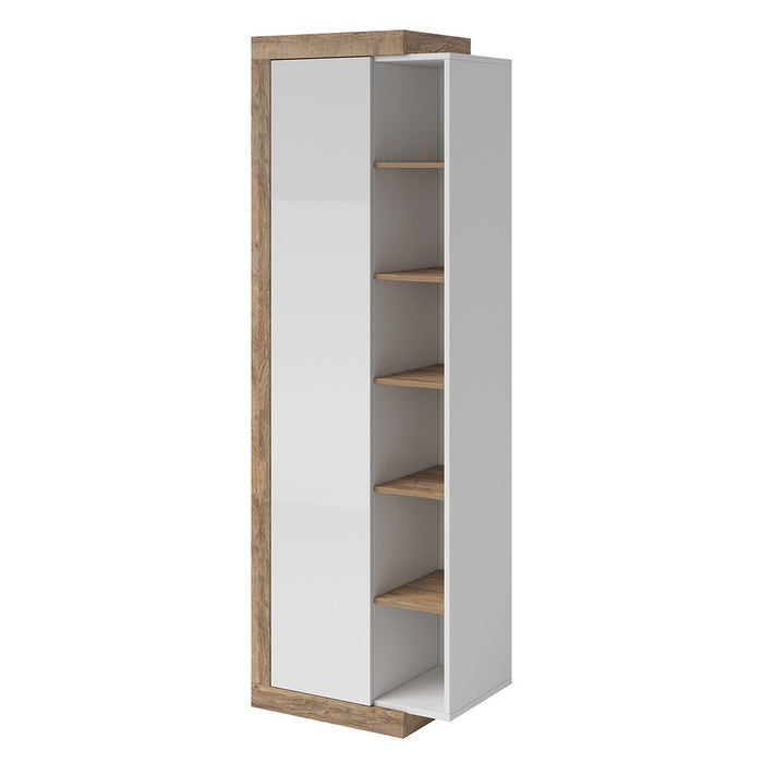 Vetrina design colore rovere e bianco lucido collezione SINATRA.