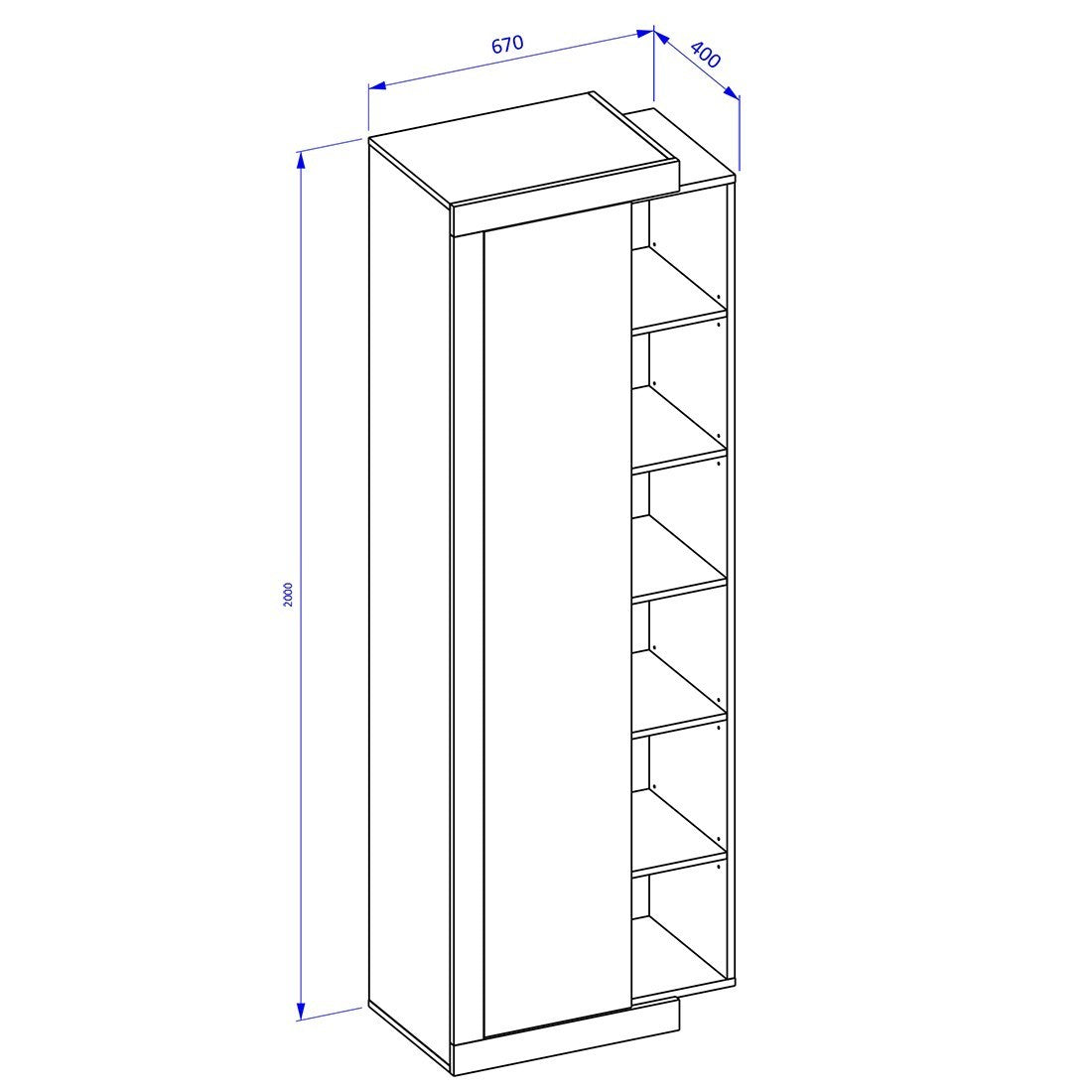 Vetrina design colore rovere e bianco lucido collezione SINATRA.