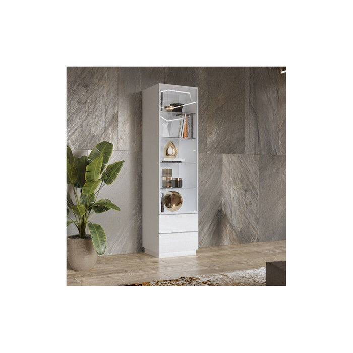 Vetrina alta collezione ZANTE con LED integrati, 50 x 194 x 48 cm