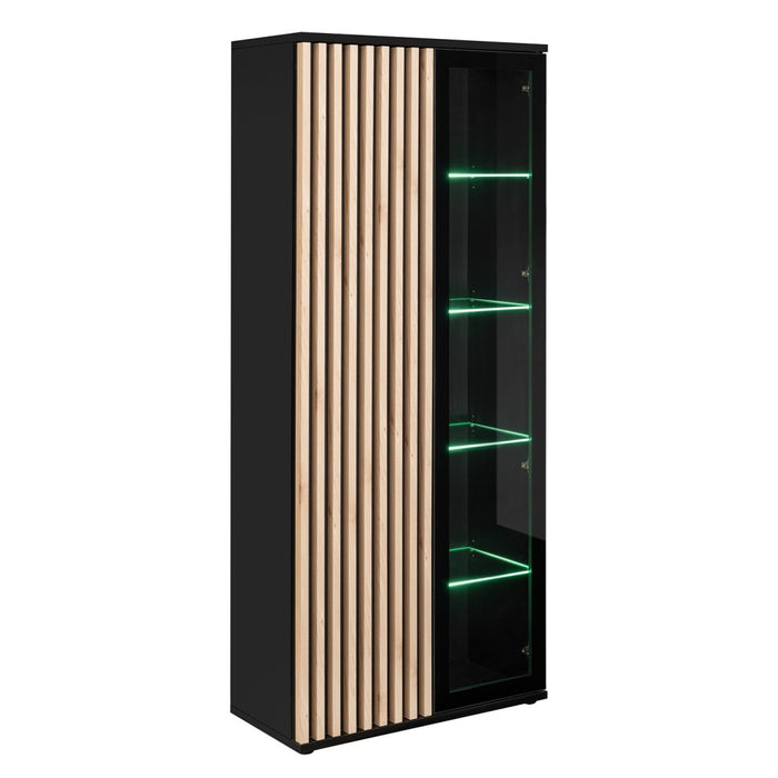 Vetrina alta design collezione DEAN – 2 porte con illuminazione LED integrata