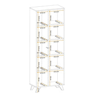 Vetrina alta design NIELSEN – 2 porte con illuminazione LED integrata