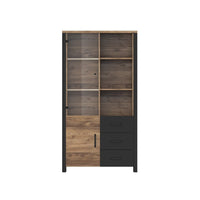 Vetrina larga DARWIN – Abete e nero