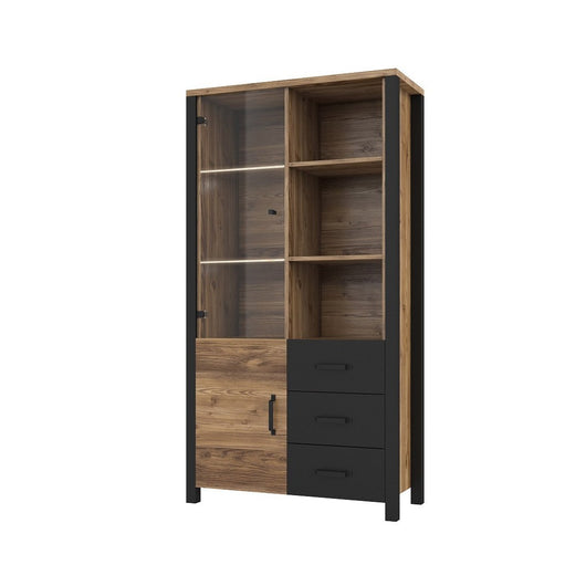 Vetrina larga DARWIN – Abete e nero