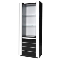 Vetrina piccolo modello LINA nera e bianca con LED