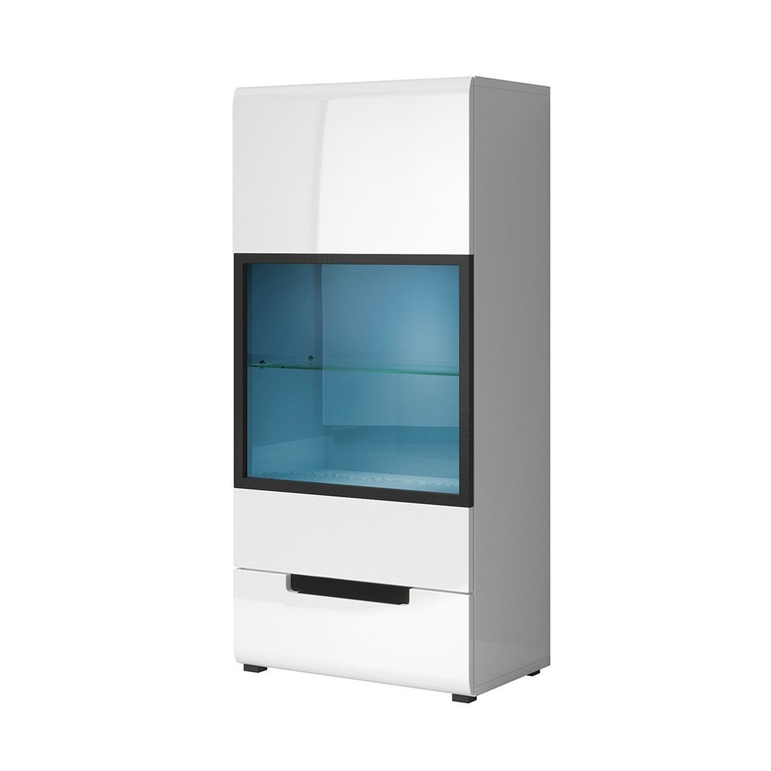 Vetrina sospesa LUCIA modello medio con LED colore bianco - 60 x 128 x 37 cm