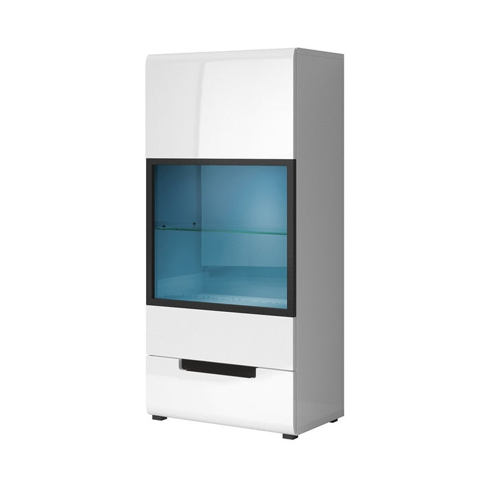 Vetrina sospesa LUCIA modello medio con LED colore bianco - 60 x 128 x 37 cm