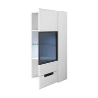 Vetrina sospesa LUCIA modello medio con LED colore bianco - 60 x 128 x 37 cm