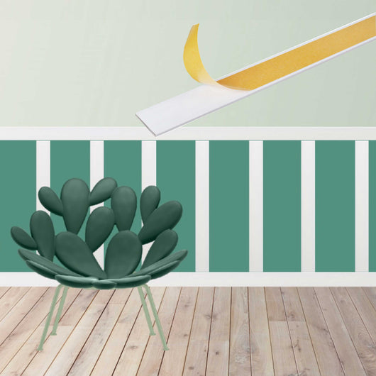 KIT 2mq di Boiserie Già tagliate Autoadesive in Polistrutturato pronte in 5min Mod. VIVIANA - Default Title