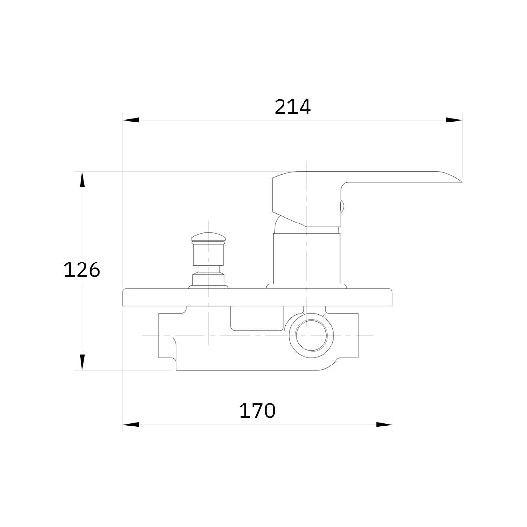 Miscelatore doccia parete puma incasso con deviatore ottone colore nero opaco *** confezione 1