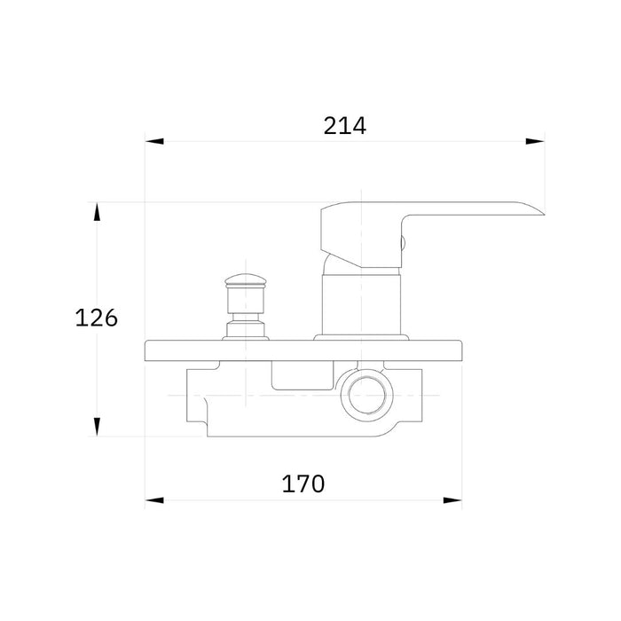 Miscelatore doccia parete puma incasso con deviatore ottone colore nero opaco *** confezione 1