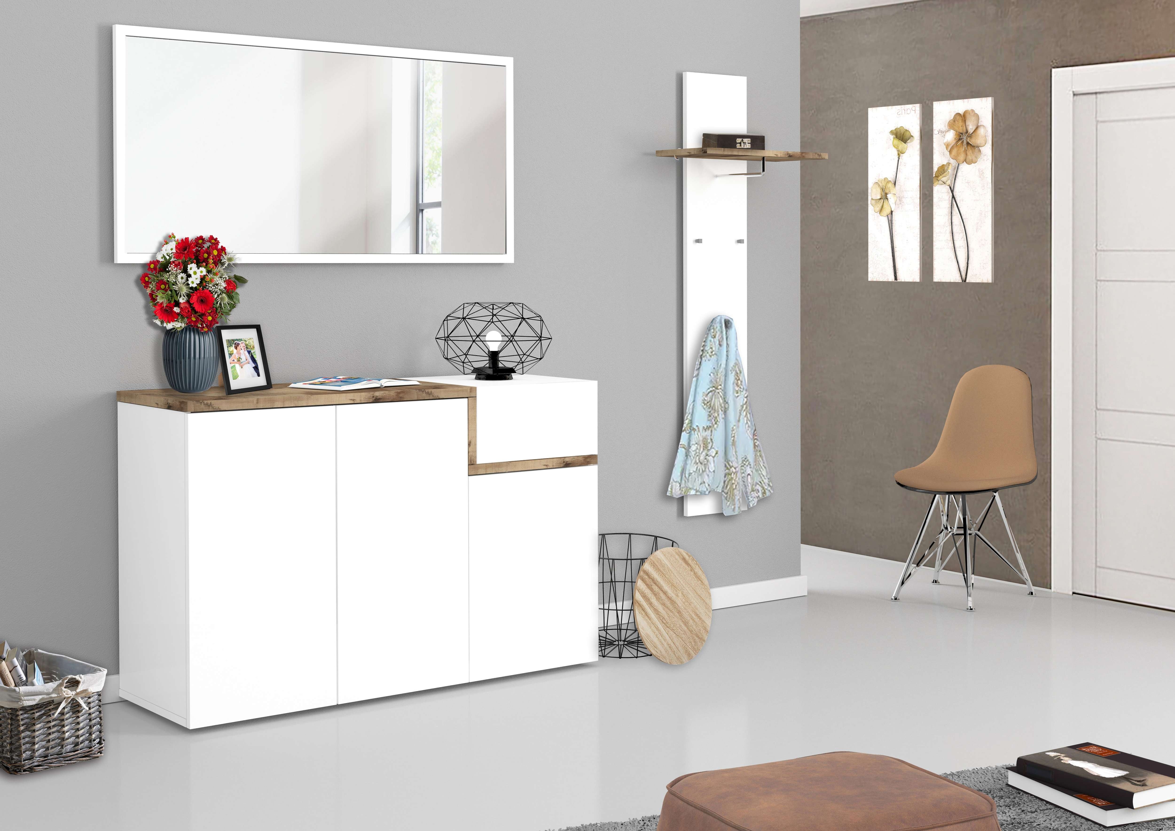 Mobile ZET L 120 x H 80.1 x P 40 cm colore bianco lucido