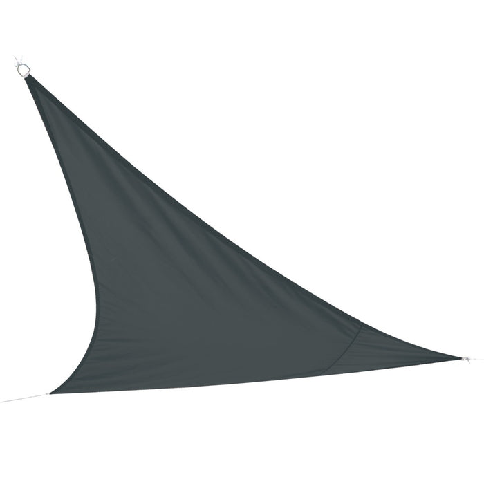 Vela ombreggiante triangolare nera - Dimensioni 360x360x360 cm in poliestere 160g/m²