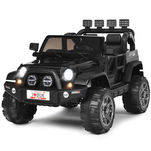 Auto elettrica a 2 posti con telecomando 2.4G 123 x 80 x 80 cm sicurezza ottimale atmosfera allegra PP nero 20_0014704