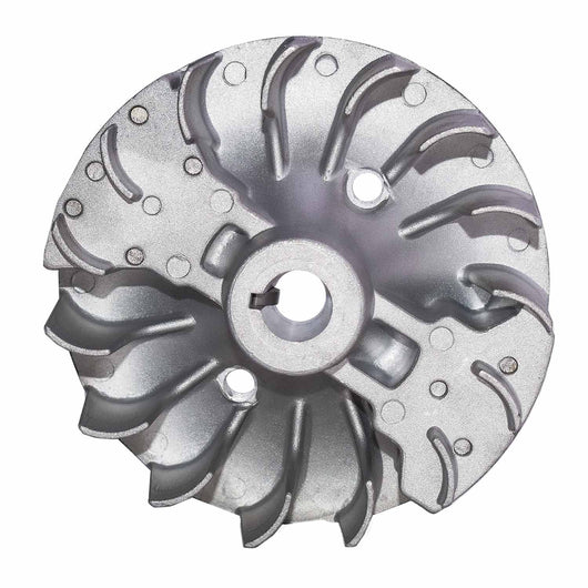 Volano magnetico per decespugliatori, tagliaerba, tagliarami e mototrivelle da 62cc. Volano di ricambio in lega di alluminio da Ø112x30H mm