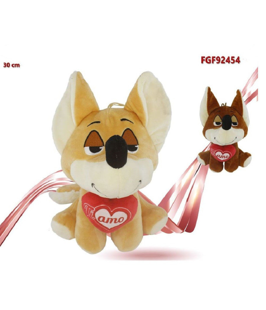 Volpe 30 Cm Peluche Con Cuore Ti Amo Idea Regalo San Valentino Colori Ass. 92454         