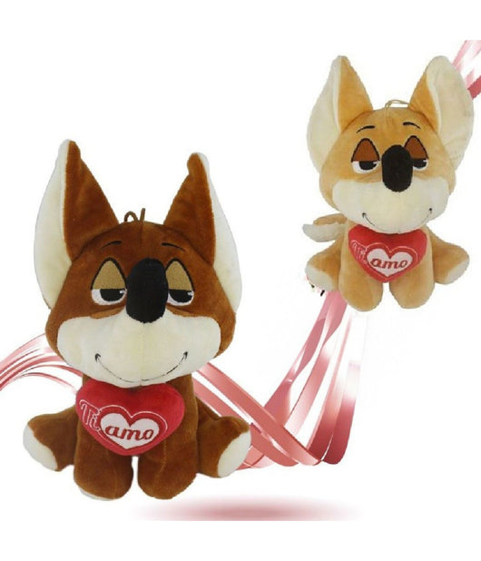 Volpe Peluche 22 Cm Con Cuore Ti Amo Idea Regalo San Valentino Col. Ass. 92447         