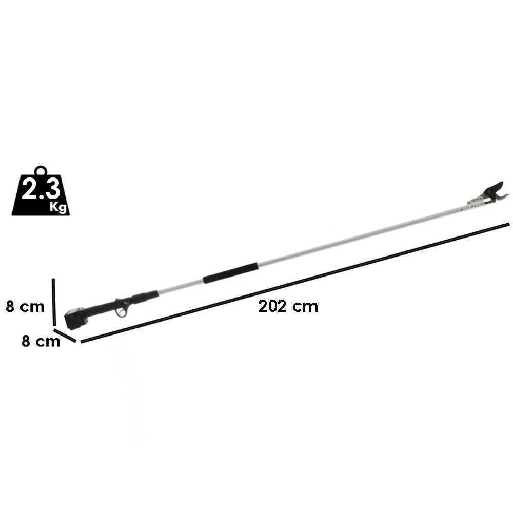 FORBICE ELETTRONICA CORDLESS DA POTATURA ASTA 2m +2BATTERIE 21.6V- 4.0Ah VOLPI