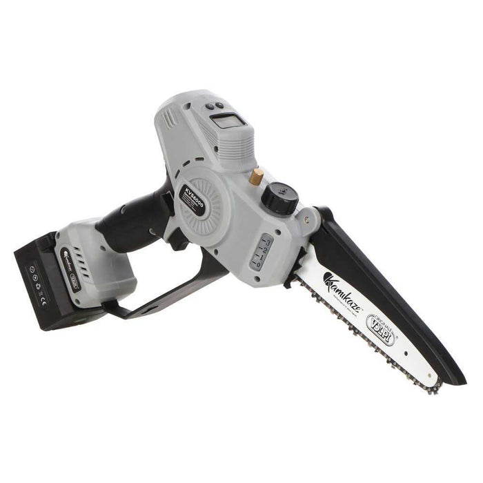 POTATORE SEGHETTO MOTOSEGA A BATTERIA 21,6V +2 BATTERIE 4Ah BARRA 19cm-8" KVS6000 VOLPI