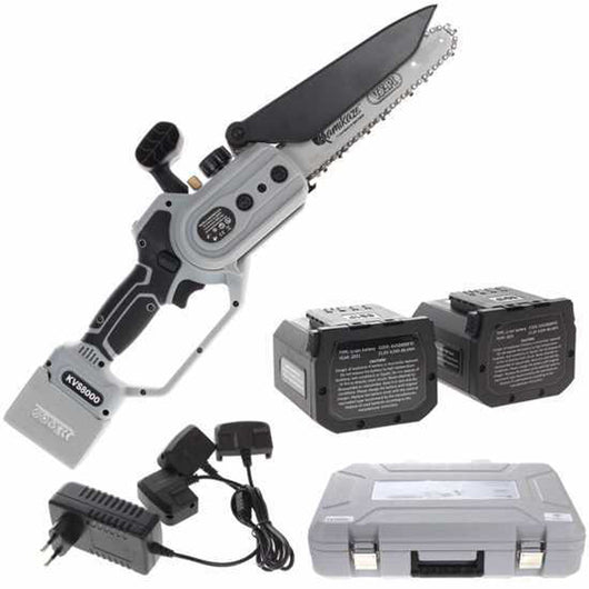 POTATORE SEGHETTO MOTOSEGA A BATTERIA 21,6V +2 BATTERIE 4Ah BARRA 19cm-8" KVS8000 VOLPI