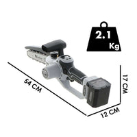 POTATORE SEGHETTO MOTOSEGA A BATTERIA 21,6V +2 BATTERIE 4Ah BARRA 19cm-8" KVS8000 VOLPI