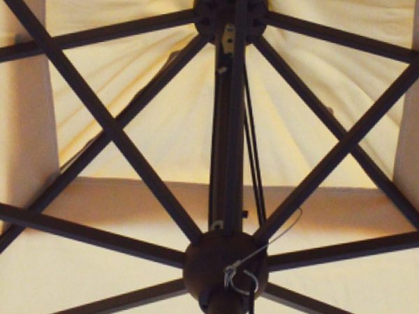 Ombrellone Vomero bianco - grigio lucido