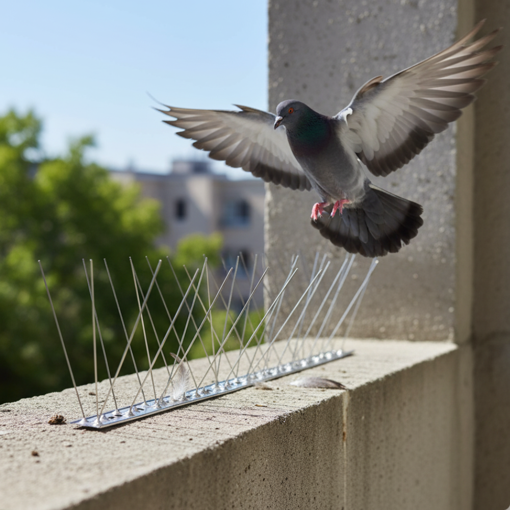 Dissuasore volatili punte acciaio inox per esterni