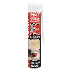 Cfg schiuma poliuretanica monocomponente rapida applicazione manuale 750 ml