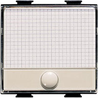 Pulsante illuminabile serie magic bticino a5008 originale taghetta porta nome