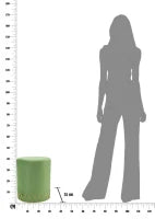 Sgabello Ring Verde Cm Ø 35X42