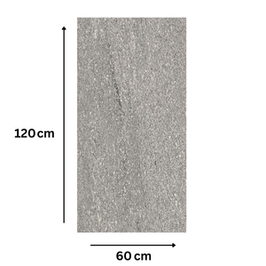 Piastrella gres porcellanato rettificata london grey s.agostino 60x120 cm 0,72m²