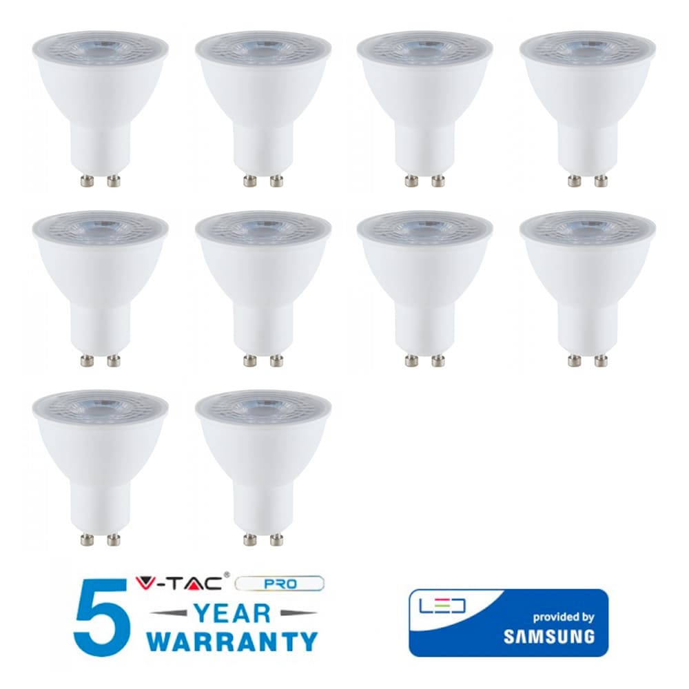 10 LAMPADINA LED GU 10 8W SAMSUNG FARETTO LUCE FREDDA