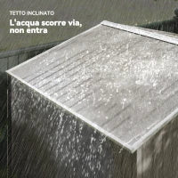 Capanno per Attrezzi in Acciaio con 4 Prese d'Aria e 2 Porte Scorrevoli, 277x195x192 cm, Marrone Chiaro