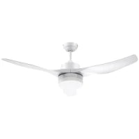Ventilatore da Soffitto con Luce LED a 3 Modalità con Telecomando, 6 Velocità, Φ132x40cm