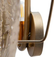 Lampada Da Muro Dishy Glam 5 Luci Cm 138X9X50