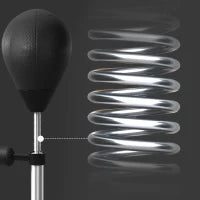 Punching Ball con Barra Girevole per Adulti e Altezza Regolabile 1.6-2m, Nero