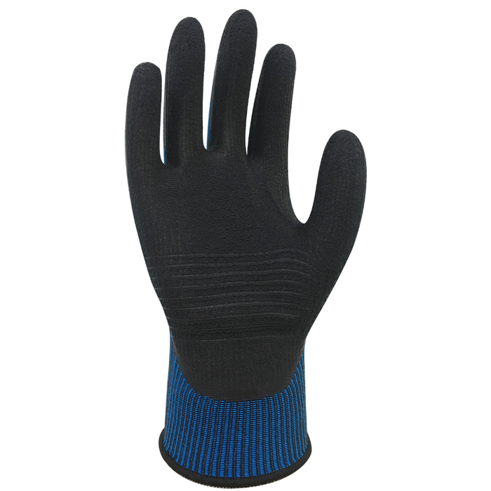 Guanti lavoro lattice opty resistenza abrasione blu nero *** misura large - l, confezione 1