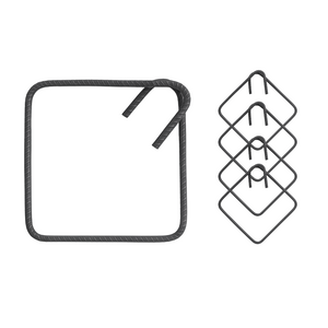 Staffe armatura ferro 25x25 cm strutture cemento disponibili diverse quantità *** pezzi 5, confezione 1