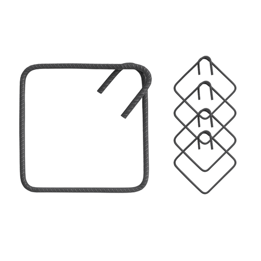 Staffe armatura ferro 25x25 cm strutture cemento disponibili diverse quantità *** pezzi 50, confezione 1