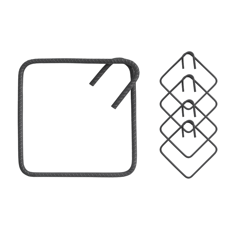 Staffe armatura ferro 25x25 cm strutture cemento disponibili diverse quantità *** pezzi 10, confezione 1