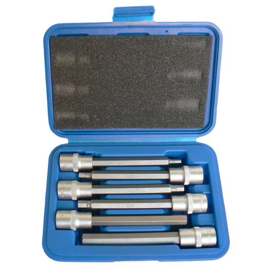 SERIE SET 6pz CHIAVI A BUSSOLA 1/2" BUSSOLE INSERTO ESAGONALE PROLUNGATE CONDOR 5050