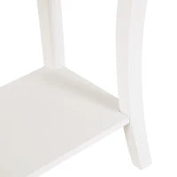 Mobiletto Tavolo Consolle da Ingresso Moderno con 2 Cassetti Casa Legno 100 × 33 × 75cm Bianco