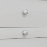 Mobile da bagno, mobile portaoggetti, con cesti per il bucato pieghevoli 2 cassetti, 78L x 40l x 90,5H cm, bianco