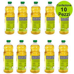 Multipack da 10 pz olio per torce alla citronella vegetale litri 1 zanzare stop