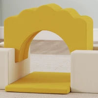 7 Blocchi di Schiuma per Bambini Blocchi di Psicomotricità Giocattolo per Apprendimento per Arrampicare e Gattare Giallo