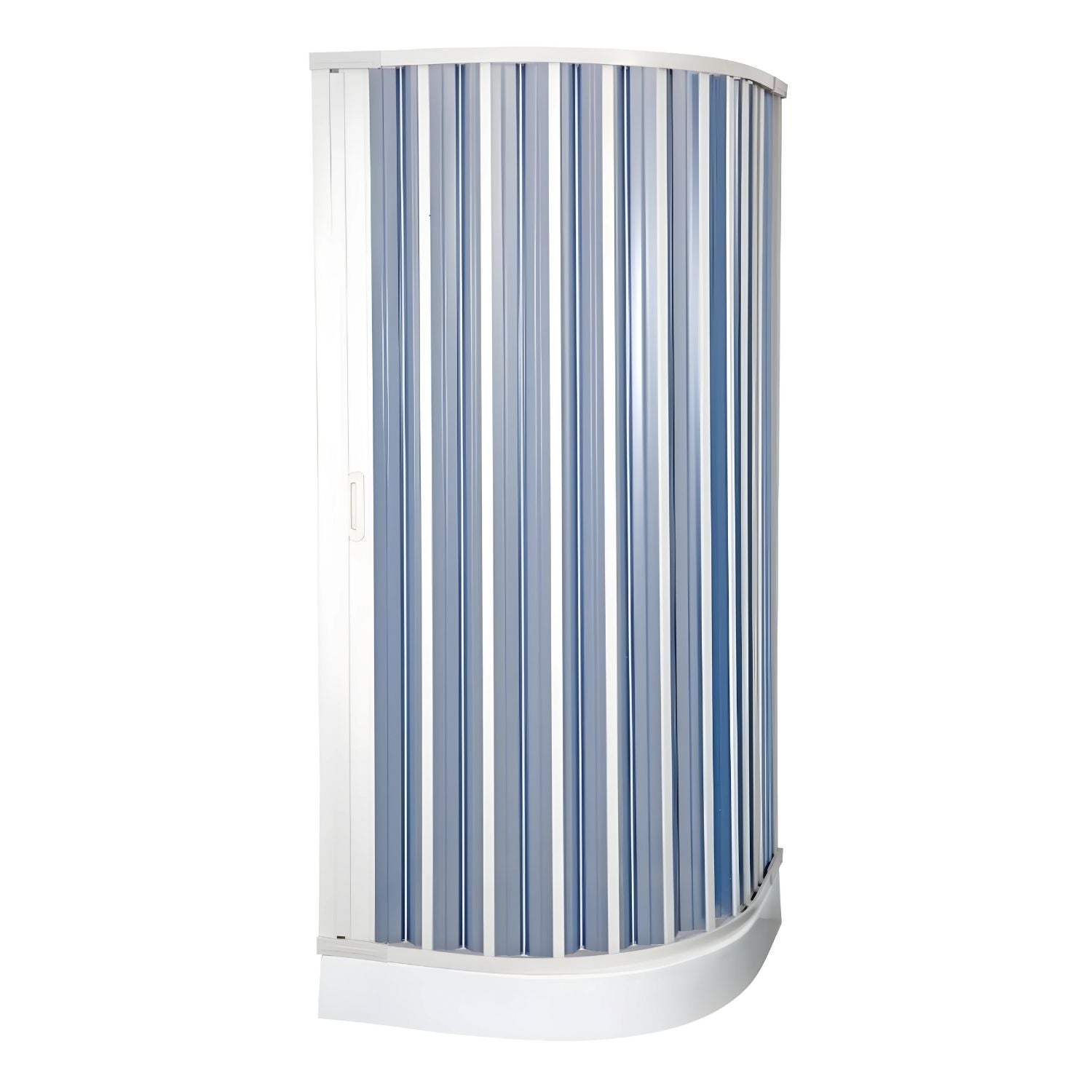 Box doccia soffietto semicircolare pvc guide estensibili aperture reversibili *** misure 78 x 78 cm, confezione 1