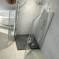 Ogomondo cabina doccia angolare con 2 ante battenti cristallo 8 mm *** misure 67-69x97-99xh195 cm, confezione 1