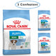 Royal canin mini puppy junior crocchette per cuccioli 3 confezioni da 800 grammi