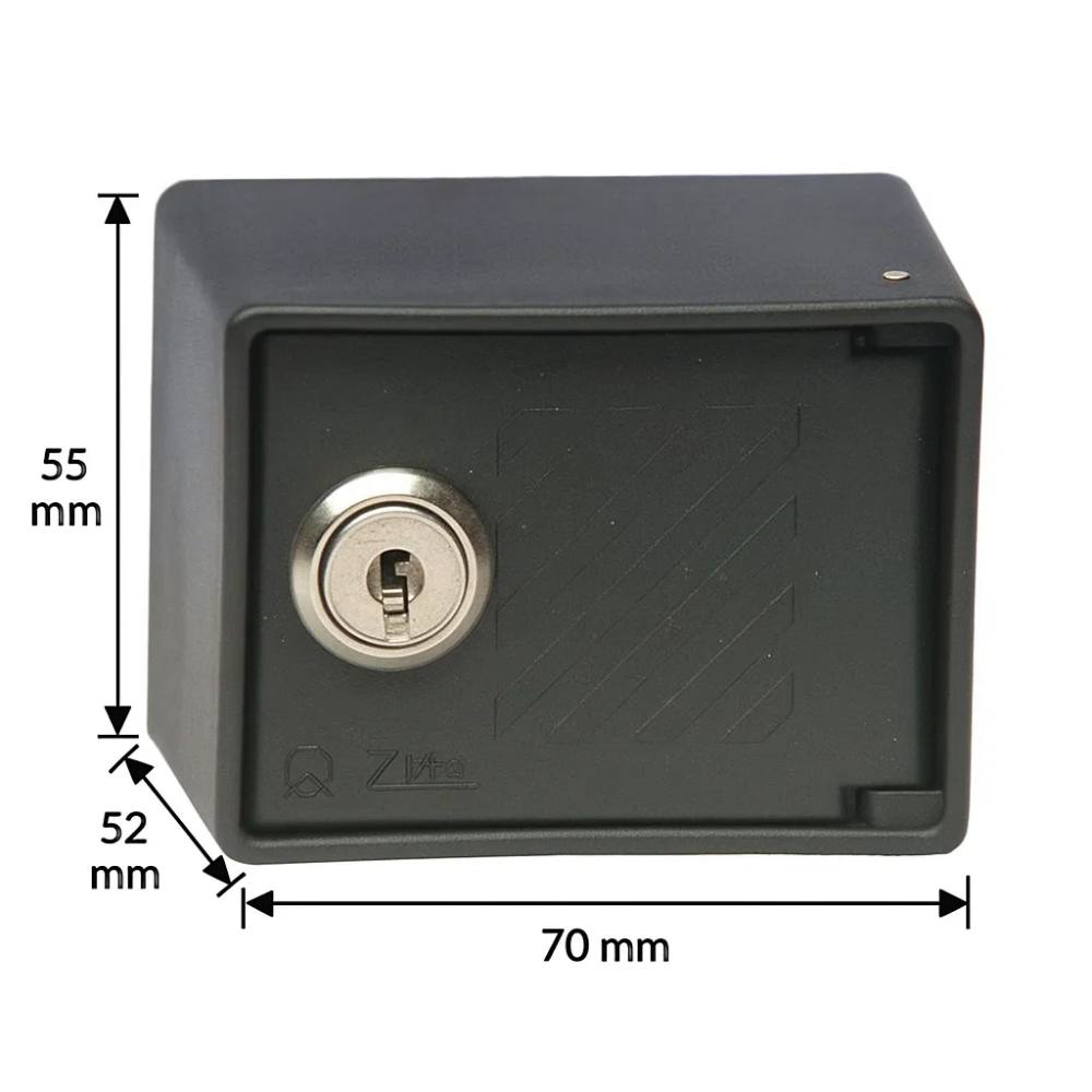 Zippo selettore esterno 2063 in nylon ip40 con chiave per serranda a parete