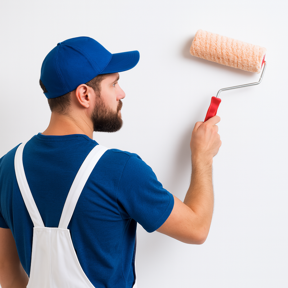 Rullo tessuto professionale manico quarzi pitture idropitture superfici ruvide *** misura 24 cm, confezione 1